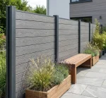 Placa gard tip scandura WPC compozit, gri, 150x20.6mm, 2ml, Virtuoso