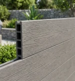 Placă gard WPC cu îmbinare gri, 20x150x2000mm, Virtuoso