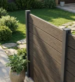 Placa gard WPC lemn compozit, textura maro, 150x20.6mm, 2.5ml, Virtuoso