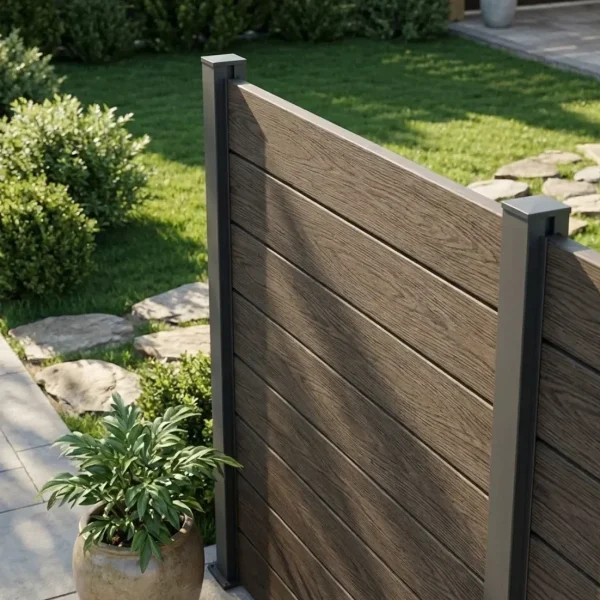 Placa gard WPC lemn compozit, textura maro, 150x20.6mm, 2.5ml, Virtuoso