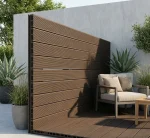 Placă gard WPC maro cu dungi, 20x150mm, 4 ml, Virtuoso