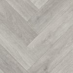 Covor PVC Patagonia 595, model herringbone, gri, rezistență alunecare R12, ISAFE 70, IVC