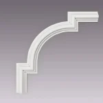 Colțar decorativ poliuretan clasic, Durotec B104-11, 31x31x2 cm