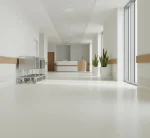 Covor PVC crem eterogen, trafic comercial intens, 2 mm, Spark A02, Tarkett