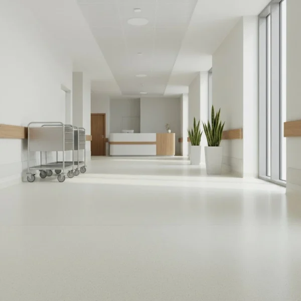 Covor PVC crem eterogen, trafic comercial intens, 2 mm, Spark A02, Tarkett