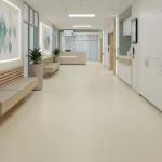 Covor PVC crem Stella ST 1, fără ftalati, clasa 34, Tarkett, 2 mm