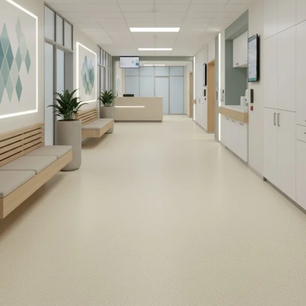 Covor PVC crem Stella ST 1, fără ftalati, clasa 34, Tarkett, 2 mm - Covor pvc & linoleum