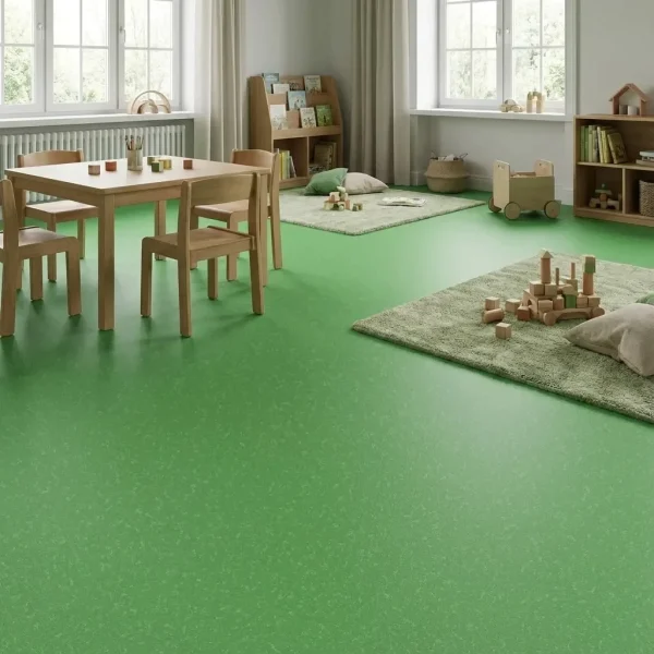 Covor PVC eterogen verde, trafic comercial intens, 2 mm, Tarkett Spark A 14