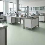 Covor PVC gri deschis cu clasa trafic 43 industrial, 2 mm, Tarkett Spark A 03