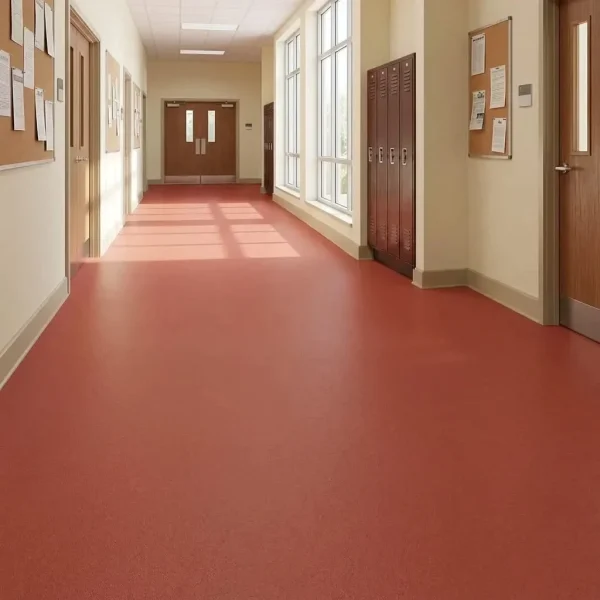 Covor PVC roșu eterogen, trafic comercial intens, 2 mm, Tarkett Spark A13