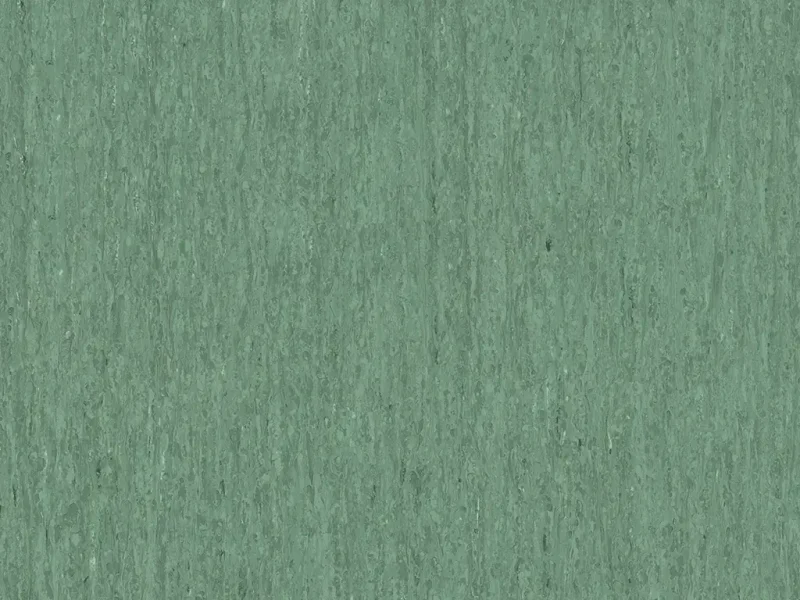 Covor PVC verde 0252 Dark Green iQ Optima Tarket tip Rola cu aspect Marmorat