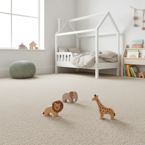 Mochetă frisé bej interior, Parana 34, AW Carpets 4ml