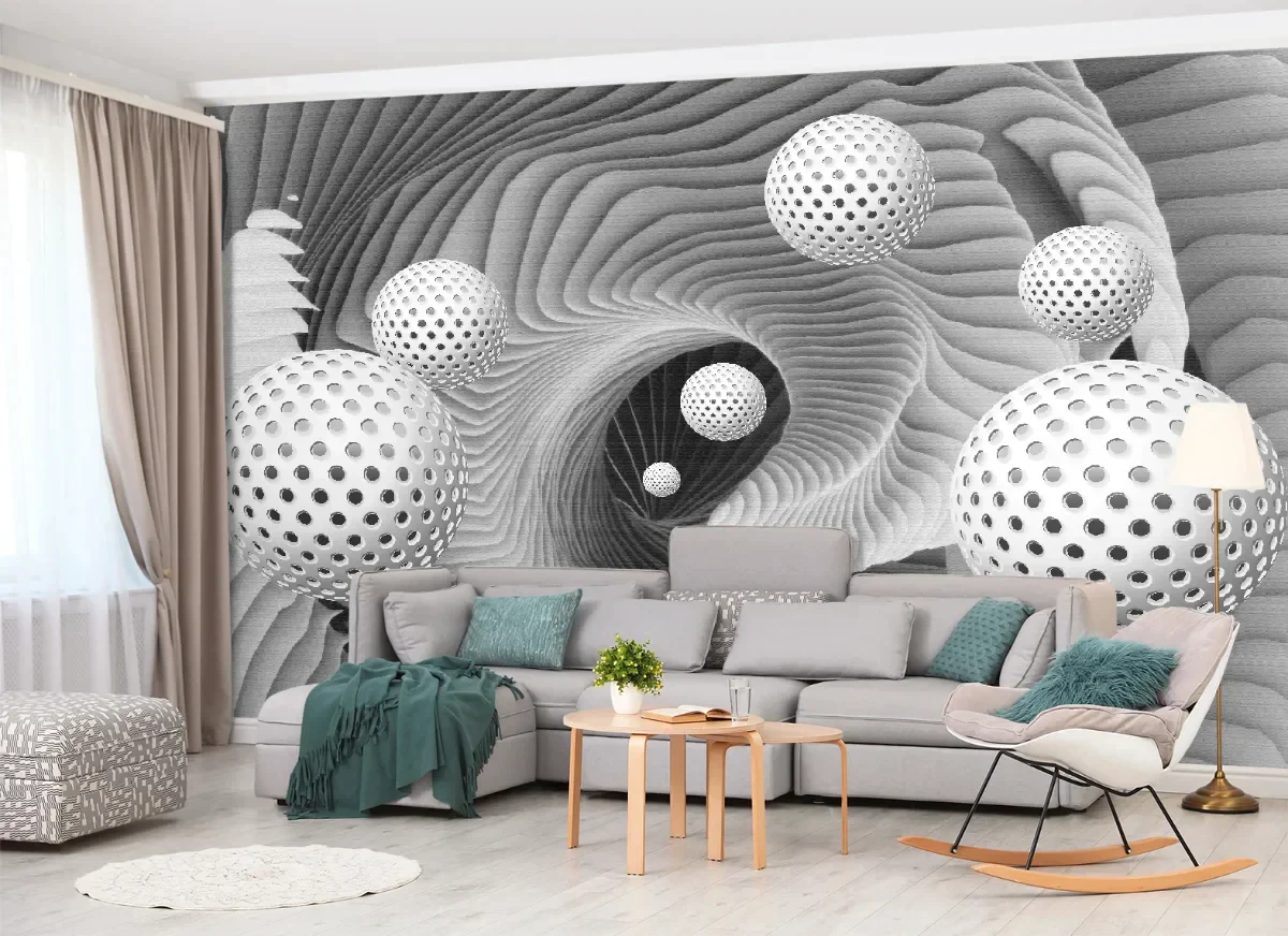 Tapet 3D și Fototapet: Ghid pentru un Dormitor și Living de Vis