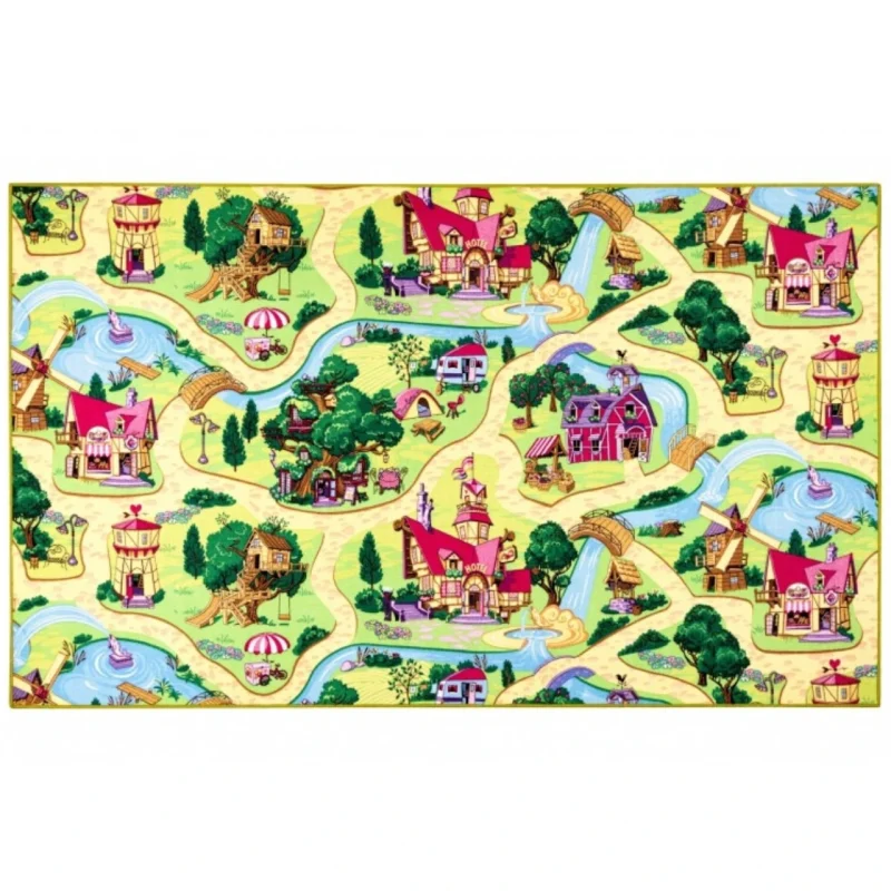 Covor camera copii cu desen basm, Rebel Roads Fairy Tale, 95 x 133 cm