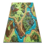 Covor pentru copii cu dinozauri, 95×133 cm, REBEL ROADS Dino World 29