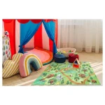 Covor pentru copii cu dinozauri, 95x133 cm, REBEL ROADS Dino World 29 (copie)