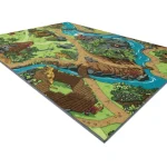 Covor pentru copii cu dinozauri, 140×200 cm, REBEL ROADS Dino World 29