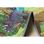 Covor pentru copii cu dinozauri, 95x133 cm, REBEL ROADS Dino World 29