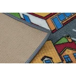 Covorul pentru copii cu model oras, Rebel Roads Village life, AW, 95 x 133 cm