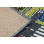 Covor pentru copii cu design urban anti-alunecare, 95x133 cm, REBEL ROADS Urban life 97