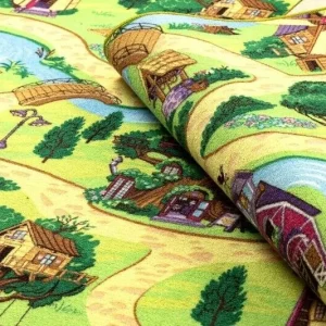 Covor camera copii cu desen basm, Rebel Roads Fairy Tale, 95 x 133 cm