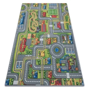 Covor pentru copii cu motive urbane, 95x200 cm, REBEL ROADS CITY LIFE