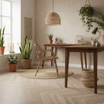Parchet SPC mineral, model Herringbone, gri, Epastep Stamford