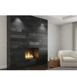 Ardezie Black Slate placaj, negru natural, l(20-40)x7, 1 cm