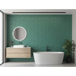 Faianta verde cu structură tridimensională piramidală, Eclettica Marazzi, 40x120 cm