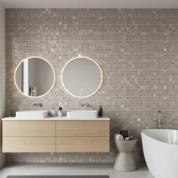 Decor mozaic, Allmarble Pulpis Satin, 40x40 cm, Marazzi, M8GW