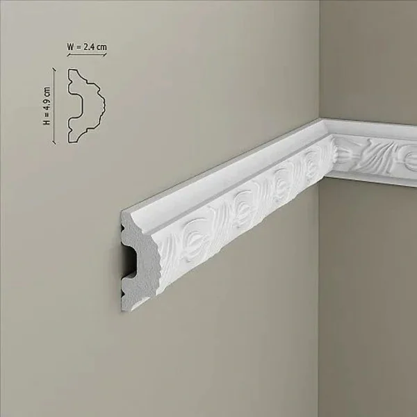 Brau de perete Polimer rigid Manavi B9 49x24x2000 mm