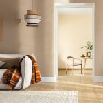 Tapet vinil bej cu aspect de pânză fină, Amande, Uni Mat, Caselio, 54 cm x 10,05 m