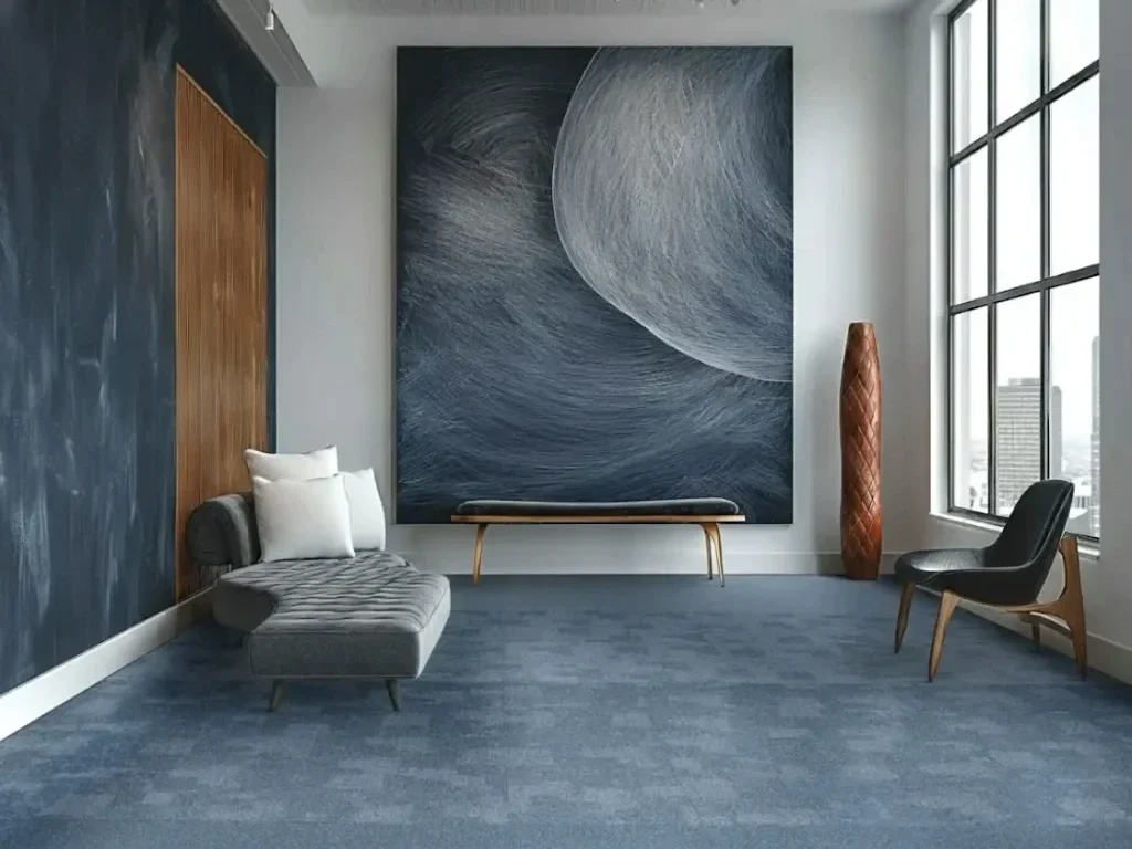 Mocheta dale buclată albastră, Elemental 9561, Tapibel, 50×50 cm