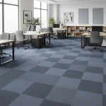 Mocheta dale buclată albastra, trafic intens, 50×50 cm, Elemental 9561, Tapibel - Mocheta dale birouri