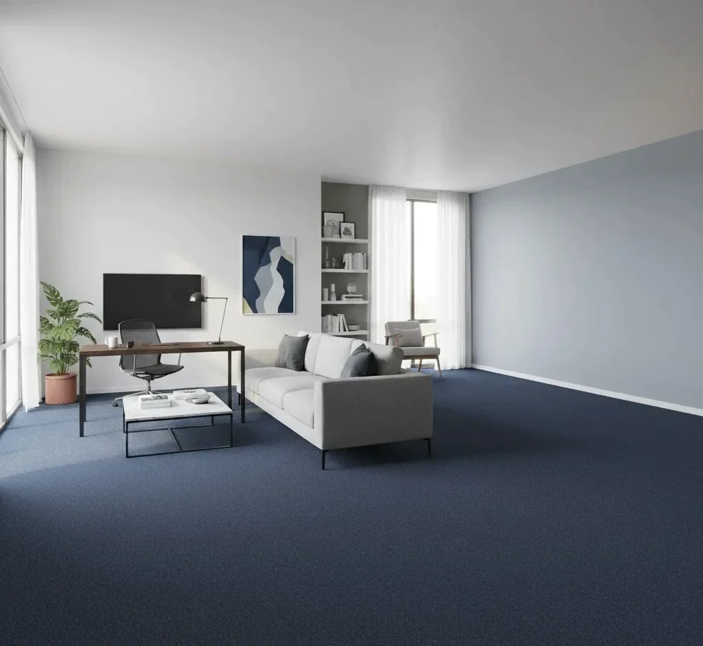 Mocheta dale buclată albastru inchis, Elemental 9562, Tapibel, 50×50 cm