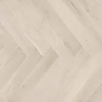 Parchet triplustratificat crem din stejar, Trivor Herringbone Barlinek 130x725x14 mm