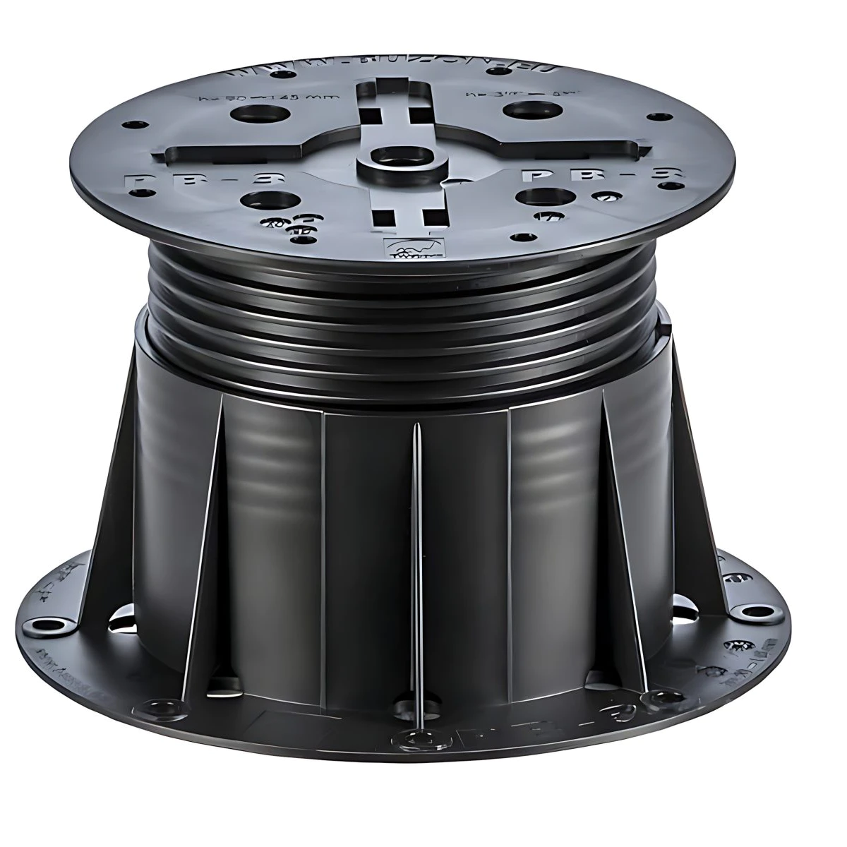 Plot reglabil din pvc pentru pardoseli suprainaltate PB-3 90 - 145 mm Buzon - Accesorii decking