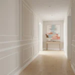 Tapet vinil bej cu aspect de in natural, Lin moyen, UNI MAT Caselio, 10.05 m x 54 cm