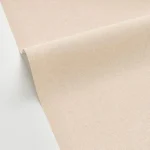 Tapet vinil bej cu textură fină de in, Beige, Uni Mat Caselio, 54 cm x 10.05 m