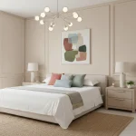 Tapet vinil bej cu textură fină de pânză, Chanvre, Uni Mat Caselio, 10.05×0.54 m