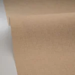 Tapet vinil bej-scorțișoară cu textură fină de pânză, Cannelle, Uni Mat Caselio, 54 cm x 10.05 m