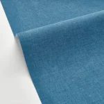 Tapet vinil bleu cu aspect de țesătură denim, Bleu jean, Uni Mat Caselio, 54 cm x 10.05 m