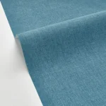 Tapet vinil bleu ocean cu textură de in, Bleu ocean, Uni Mat Caselio, 54 cm x 10.05 m