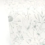 Tapet vinil crem cu model botanic verde-mentă, Jardin de Giverny Caselio, 54 cm x 10.05 m