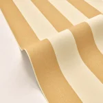 Tapet vinil galben muștar cu dungi late texturate, Moutarde, Linen Lines Caselio, 53 cm