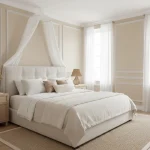 Tapet vinil galben-vanilie cu aspect textil, Uni Mat, Caselio, 54x1005 cm