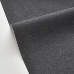 Tapet vinil gri antracit cu textură fină de pânză, Gris anthracite 103229610, Uni Mat Caselio, 10,05 m x 54 cm