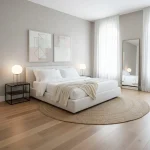 Tapet vinil gri cu aspect de țesătură, Gris argile, Uni Mat Caselio, 10,05 m x 54 cm