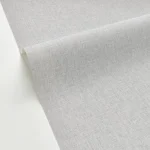 Tapet vinil gri cu țesătură fină de in, Gris galet, Uni Mat Caselio, 54 cm x 10.05 m