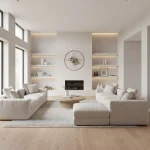 Tapet vinil gri cu textură fină de in, Gris tourterelle, Uni Mat Caselio, 10,05 m x 54 cm